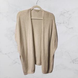 LOFT XS/SM Open Front Sleeveless Cardigan/Shawl/Vest Ivory